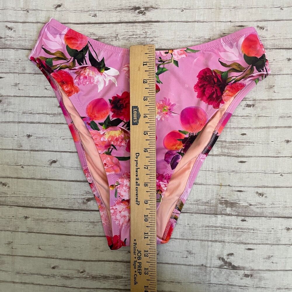 Victorias Secret Floral Bikini Swimsuit Set Padded Top 34D High Waisted Bottom L - Picture 9 of 11